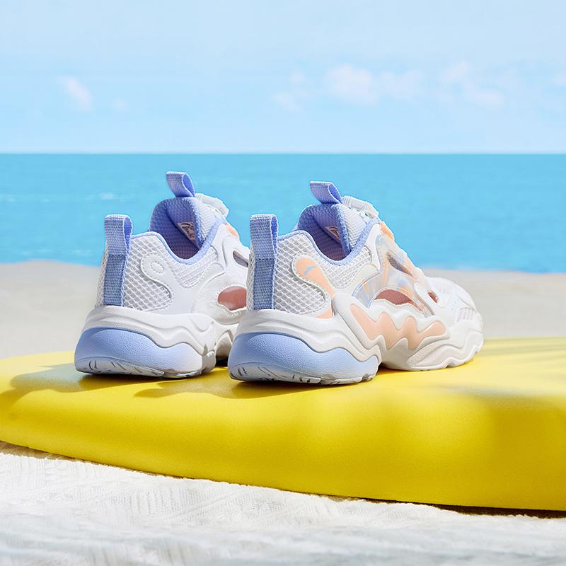 Anta Kids Cloud Escape Synthetic Leather Fabric Trendy Fashion Comfortable Versatile Hollow Cool Outdoor Sports Shoes Men Sneakers A322426910H