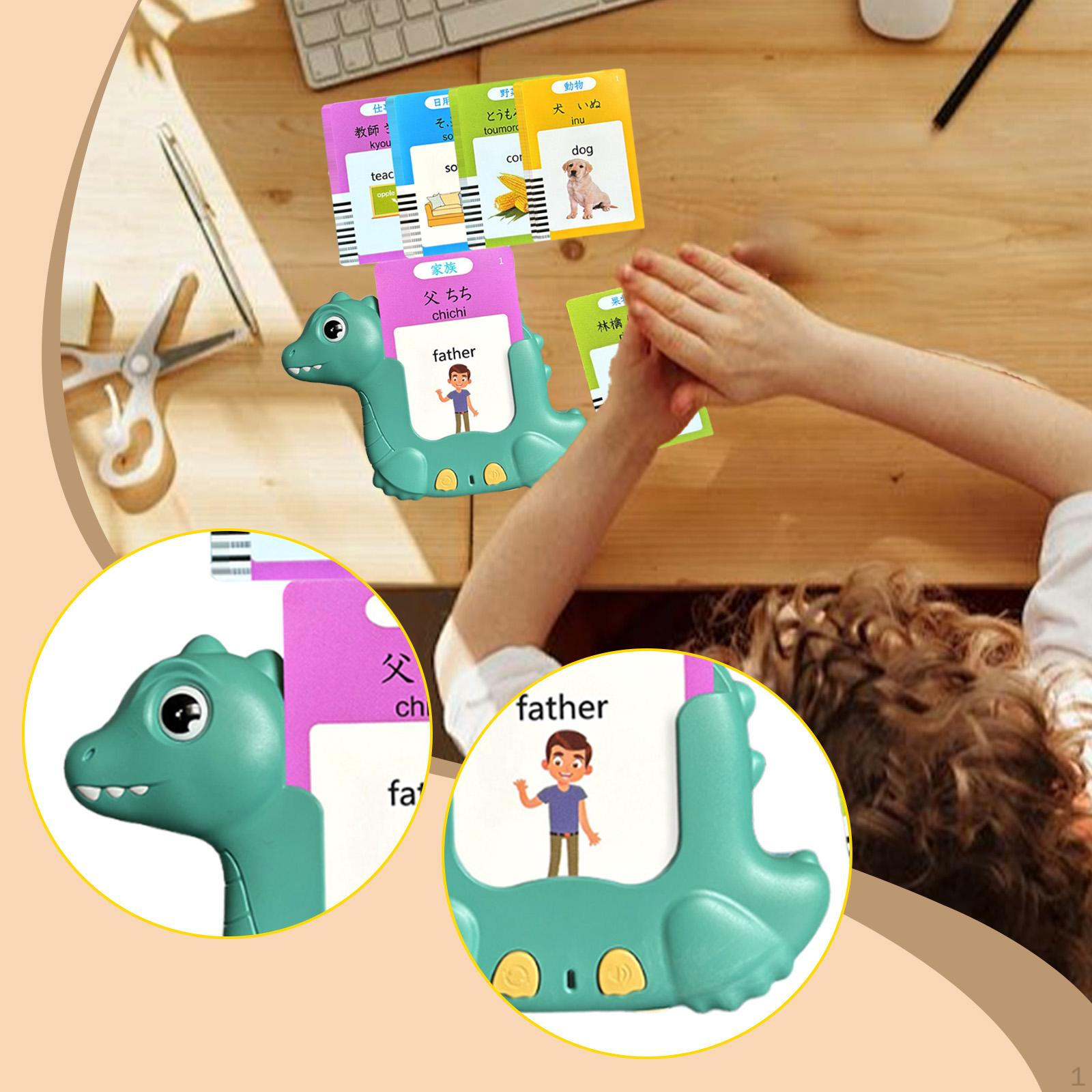 

Japanese English Talking Flash Cards Language Learning Tool Sensory Toy Educational Pocket Speech 112 cards