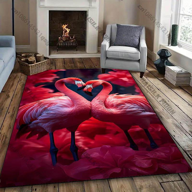 Pink Flamingo Pattern Rug for Stylish Living Spaces carpet for home sofa bedroom, gift
