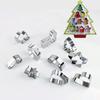6/10pcs Set Christmas Cookie Cutters Baking Mould Kitchen Accessories DIY Mold Star Tree Stainless Steel Cookie Biscuit Tools