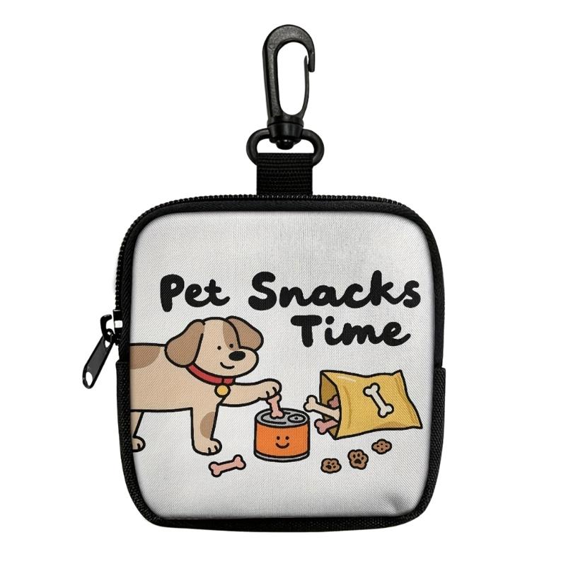Waterproof Dog Treat Pouch,Dog Training Treat Pouch Pet Feed Snacks Reward Pocket,Dog Food Dispenser with Carabiner