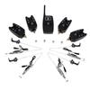 Kabelloses Digitales Angel-LED-Alarm-Set 4 Angelbissalarm + 1 Empfänger mit LCD-Bildschirm-Anzeige + 4 Edelstahl