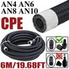 6M 19.6FT 4AN 6AN 8AN 10AN Racing Fuel Hose Oil Gas Line Nylon Stainless Steel Braided Brake Hose CPE Rubber Pipe Cooler Tube