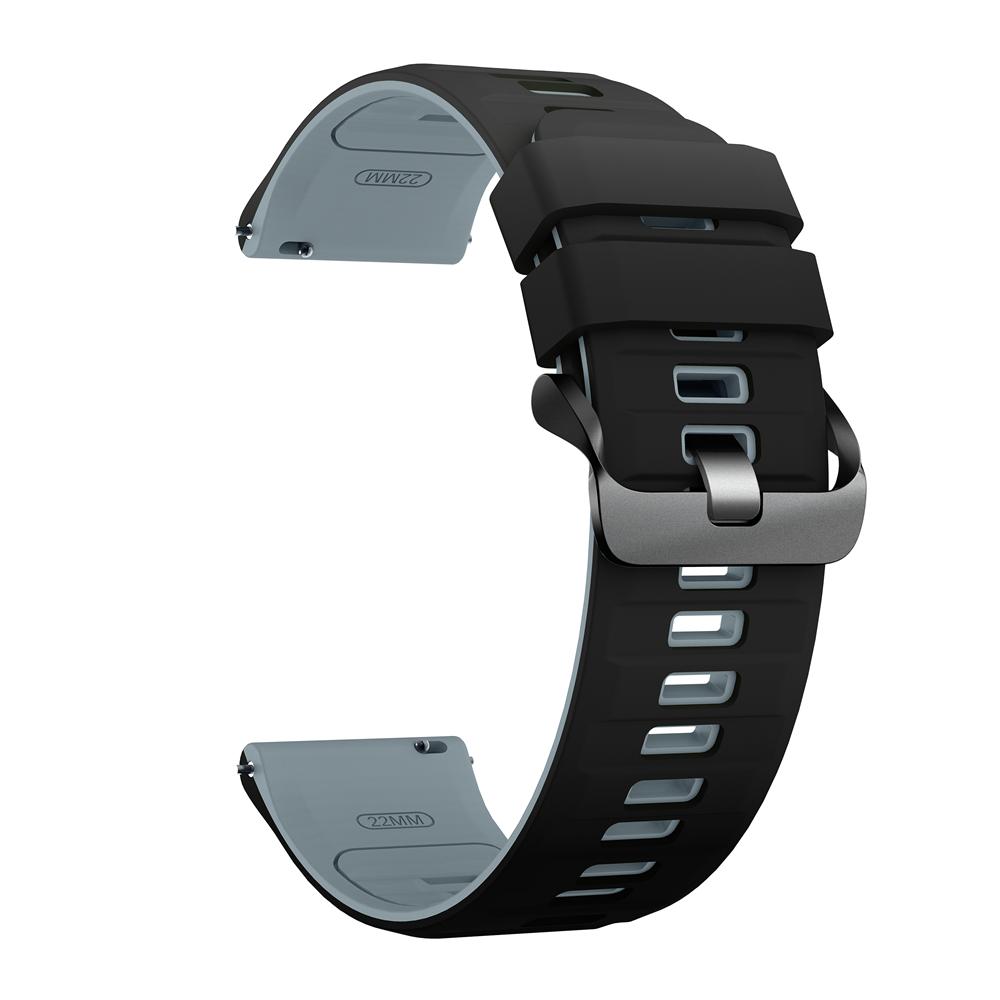 

22mm Silicone Soft Strap For Fossil GEN 6 5 5E 44mm 5 LTE Sport Band For Fossil Gen 5 Carlyle/Julianna/Garrett/Carlyle HR Correa 1PCS 22mm черный серый