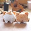 Chaveiro de Pelúcia Fofo de Bumbum de Corgi com Pelo Curto Macio para Decoração de Bolsa