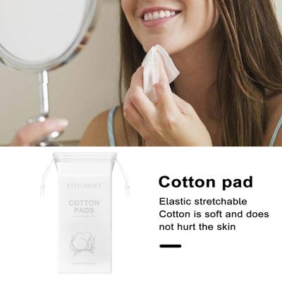 100Pcs/Bag Ultra Thin Makeup Cotton Pads Soft Lint-Free Dry/Wet Use Cosmetic Beauty Cotton Pads Disposable Makeup Remover Cotton Pads