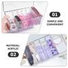 Eyelash Storage Box With Lid Desktop Cosmetics Organization Tool Acrylic Transparent Case Holder Exclusively For Makeup Supplies