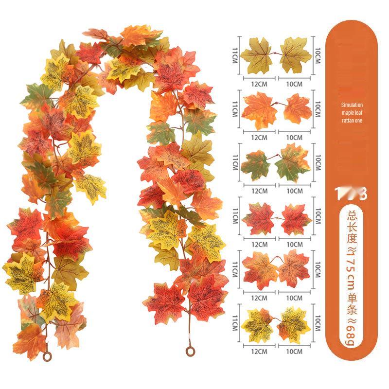 Skladem Podzimní a Halloweenská dekorace z javorových listů pro Vánoce a Den díkůvzdání