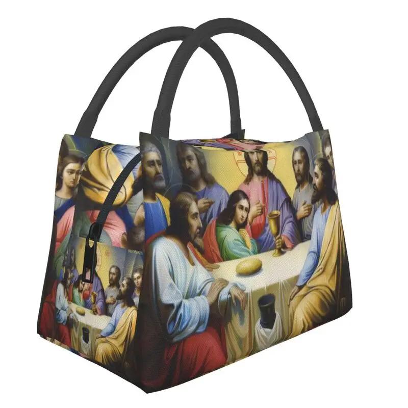 Jesus Is My King Thermal Insulated Lunch Bags Women My King Faith God Resuable Lunch Tote Meal Food Box