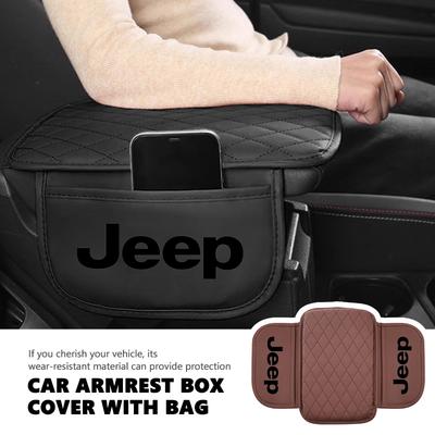 Car Armrest Box Center Console Arm Rest Protection Cushion For Compass Renegade Cherokee Wrangler JK Patriot Liberty