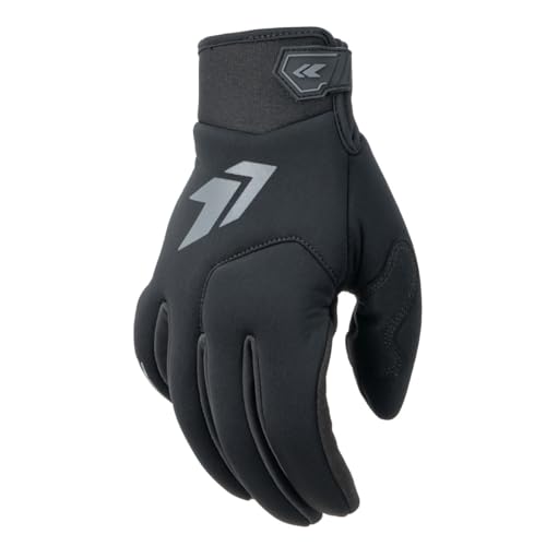 

Dirtfreak DFG Winter Ride Gloves, Black/Gray, Size L, Windproof and Warm, Winter Motocross Gloves, G5047