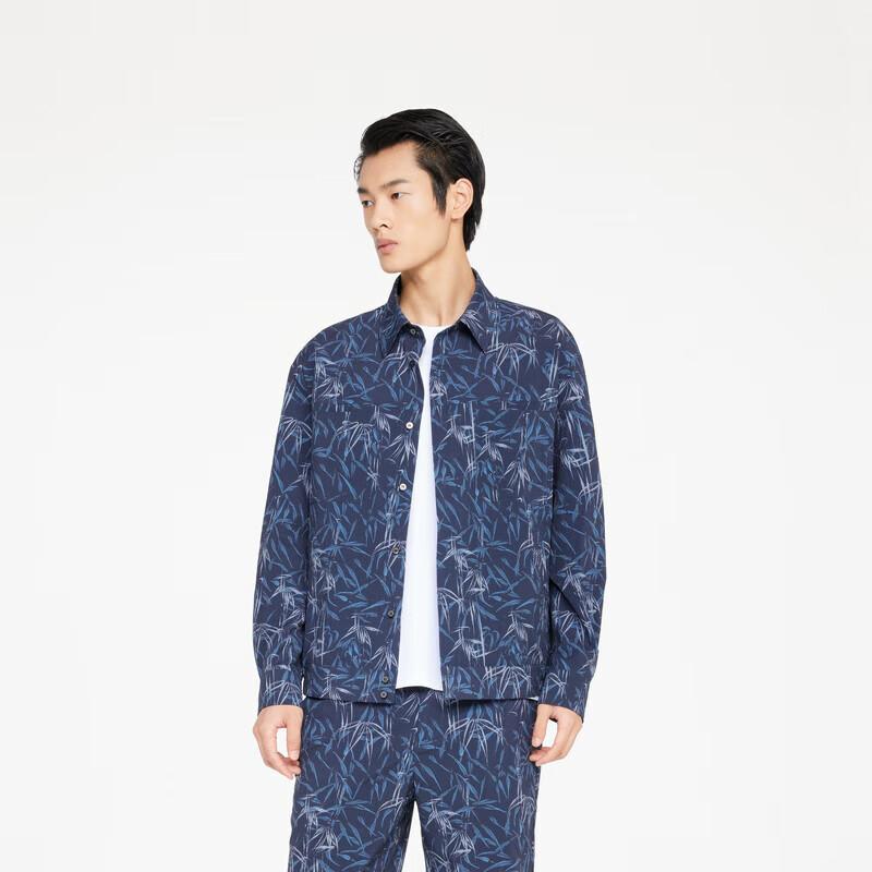 K-Boxing Men s Spring/Summer Printed Casual Shirt M