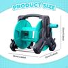 Garden Hose Reel Storage Rack Spool Prevent Twisting Roller Wheel Portable Water Holder Stand