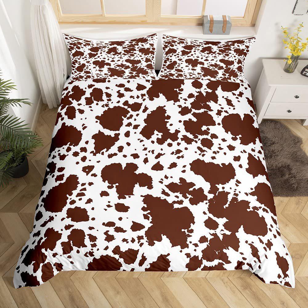 Spotted Pattern Down Comforter Set Bedding Set 3-piece Duvet Cover Set