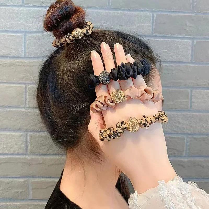 Hair Ties Scrunchies For Women Girls Elastic Rubber Band For Hair Gums Straps Garter Ponytail Holder Hair Band Scrunchy