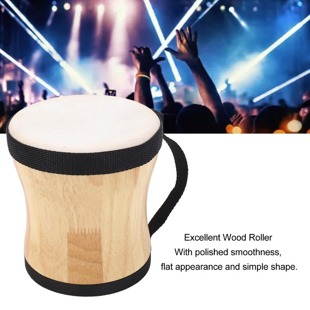Wood+Sheepskin Hand Drum Kit Wood Color Handpan Drums Set For Drum Lovers