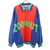 PALIPALI 70er 80er Vintage ZOOMONT Langarm Polo Strick F blauer Pullover Damen Gebraucht