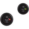 Aramox Universal Round Seat Heater Switch, Hi Low Heat Control, Black, Manual Operation