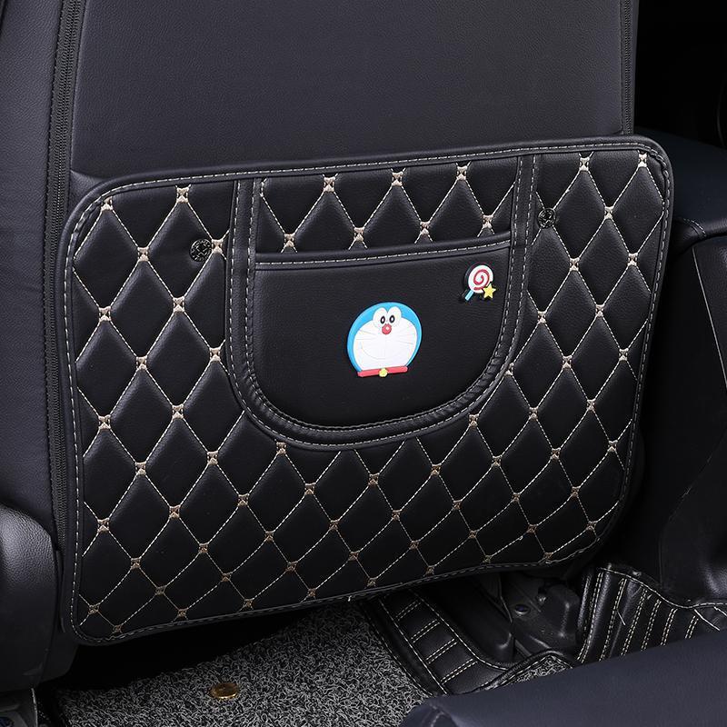 Children's Car Seat Back Protector: Creative Cartoon Kick & Scuff Guard
