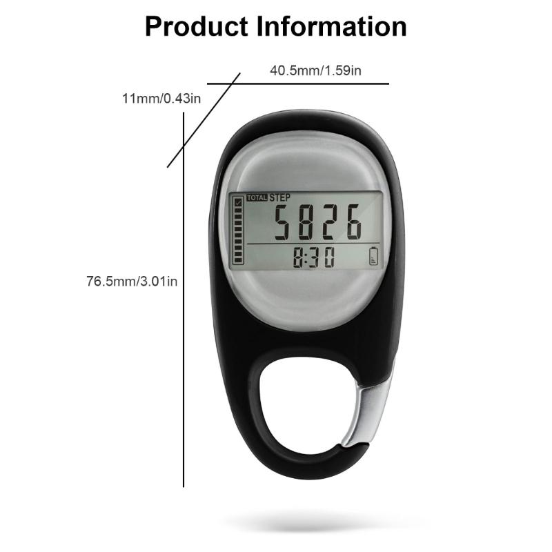 Simple Walking 3D Pedometer Accurate Fitness Trackers Outdoor Small Digital Pedometer Accurate Sports Pedometer