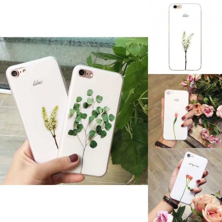 For Iphone 6 6s 7 7s Case With Colorful Rose Tulip Patterned Creative Protective Cover For Kids