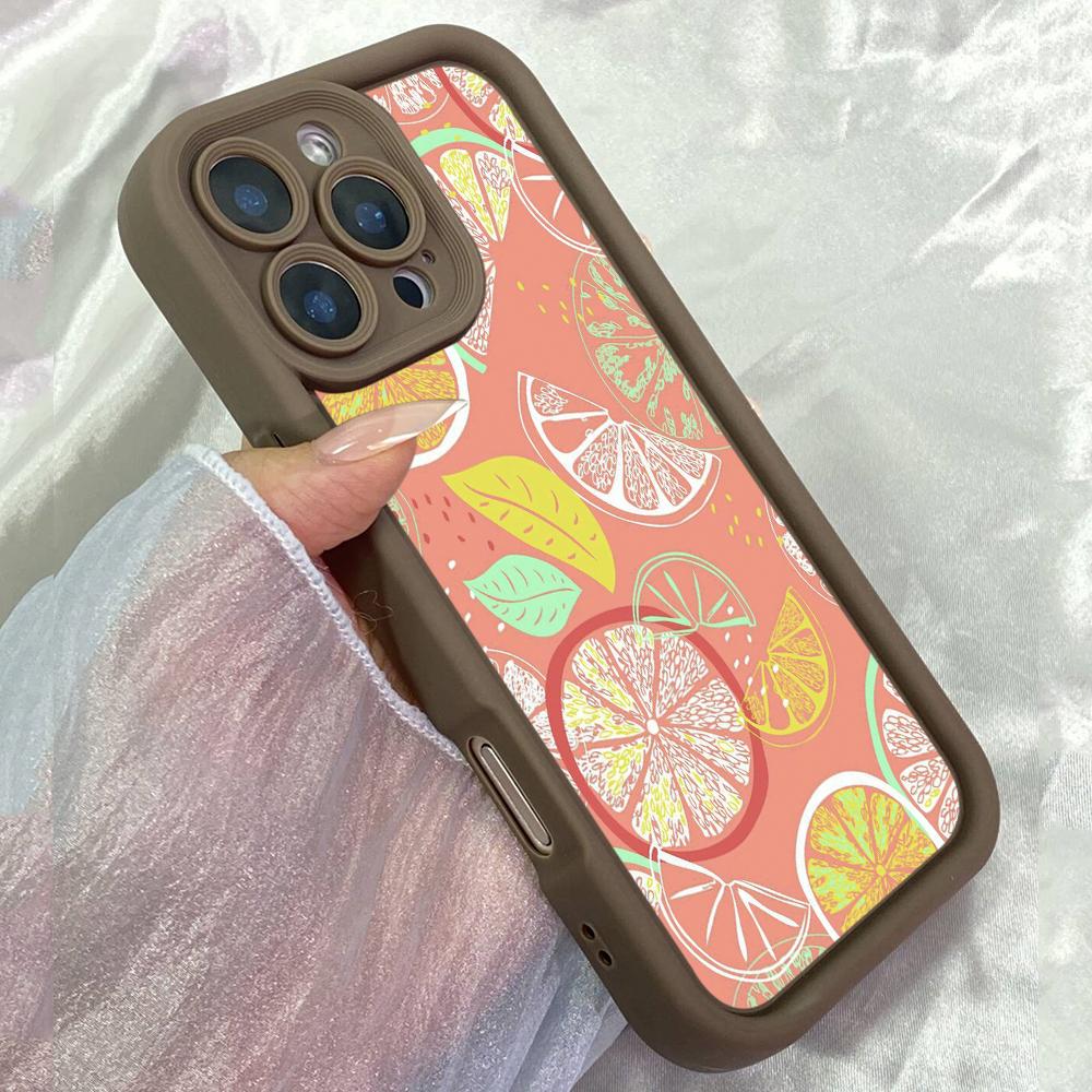 JT308 Lemon Drop Drawing for iPhone 17 16 15 14 13 Pro Max Samsung S26 S25 Ultra A17 A16 A07 A56 A13 A14 A15 Xiaomi 15T Redmi 15c Note 14 Soft Case
