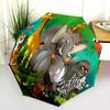 1PC Jungle Animal Automatic Umbrella - Suitable Travel Outdoor Portable Umbrella Birthday Gift Daily Essentials