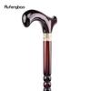 Red Wooden Single Joint Fashion Walking Stick Decorative Cospaly Cane Halloween Mace Crutch  Wand Crosier 92cm