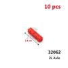 Non-Toxic 10Pcs/Lot High-Tech Building Blocks Parts Cross Axle Compatible 32062 4519 3705 32073 23948 87083 15462 Moc Technical Bricks Toy