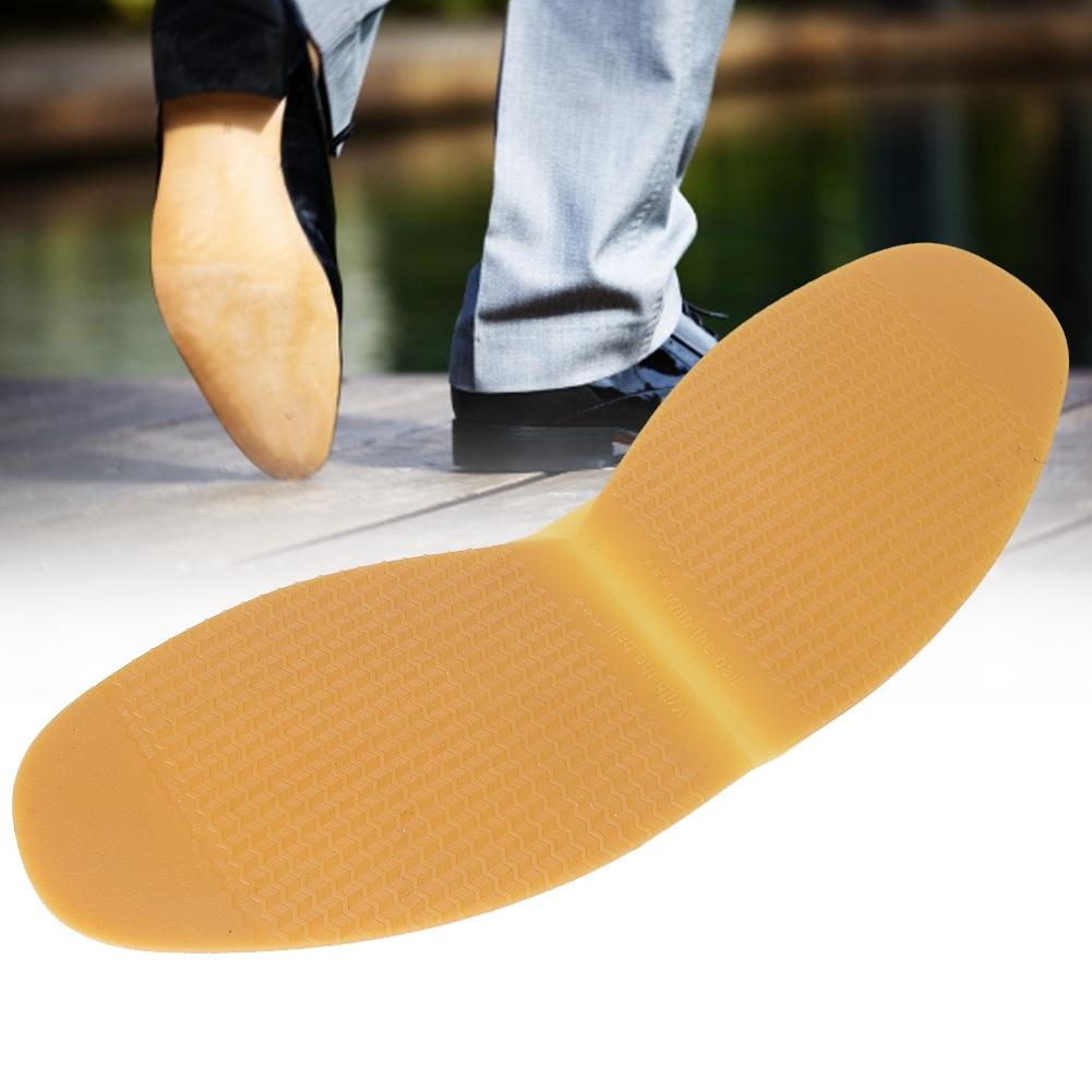Leather Shoes Outsoles Rubber Anti Slip Forefoot Sole Flat Shoes Repair Half Sole Pad (Yellow)
