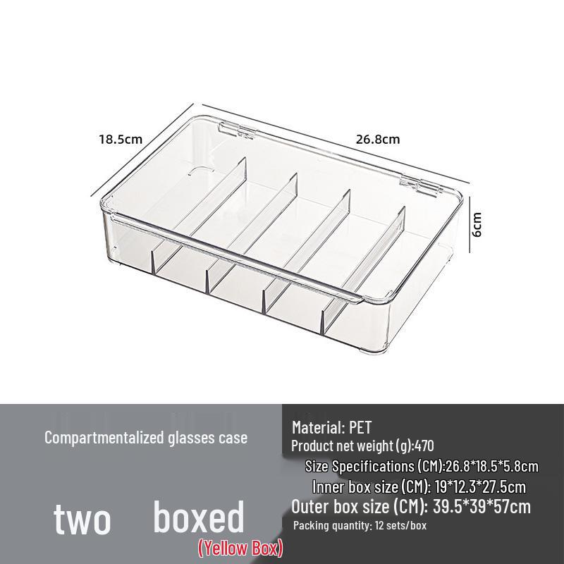 Grenzüberschreitende Sonnenbrillen Acryl Aufbewahrungsbox: Mehrschichtiges Desktop-Schubladen-Ausstellungsregal Staubdichtes Regal