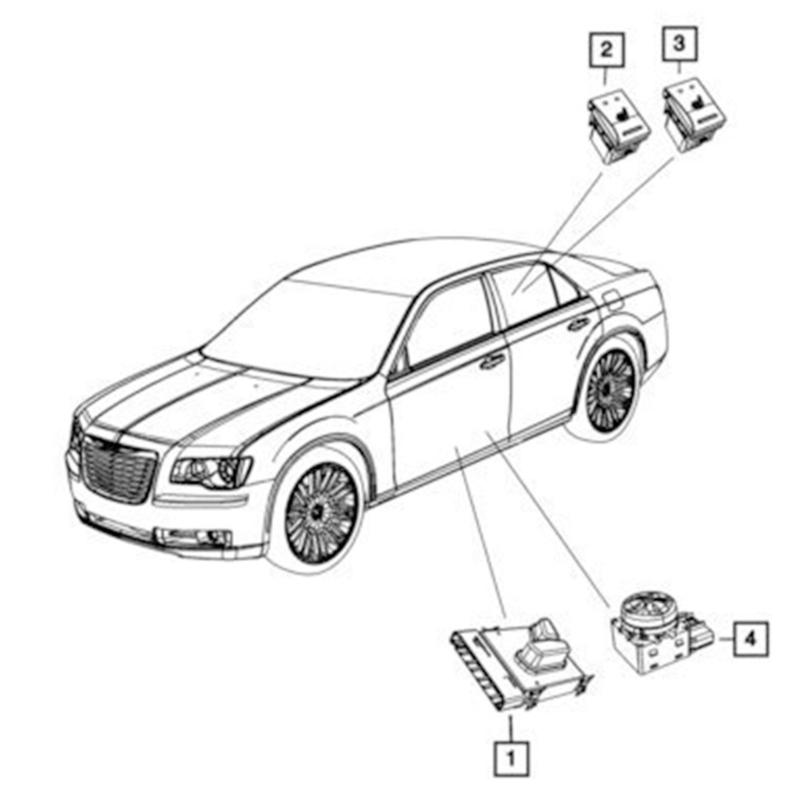 Plastic Power Seating Control Switch Suitable for 56049432AE PSS4932AE 56049432AD 68041019AA PSW174 56049432AF Vehicles