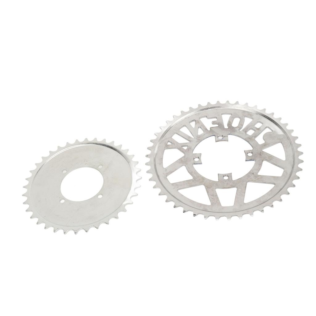 Metal Steel 410 Chain Sprocket 410 Flower Disc Sprocket Set for DIY Scooters Beach Bikes Motorcycle
