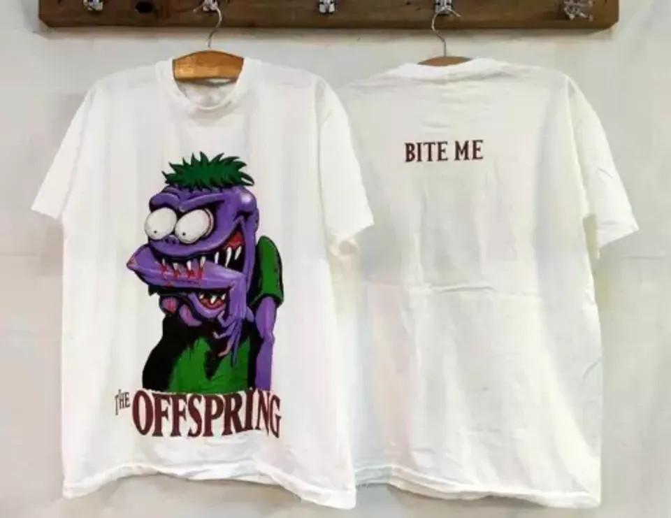 Vintage The Offspring Bite Me Wild Oats Reprint Americana Unisex T-Shirt XXXL
