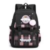 Cinnamoroll Kids School Backpack Boys Girls Large Capacity 20-35L Nylon Dual Strap Bag With Arc Shoulder Straps