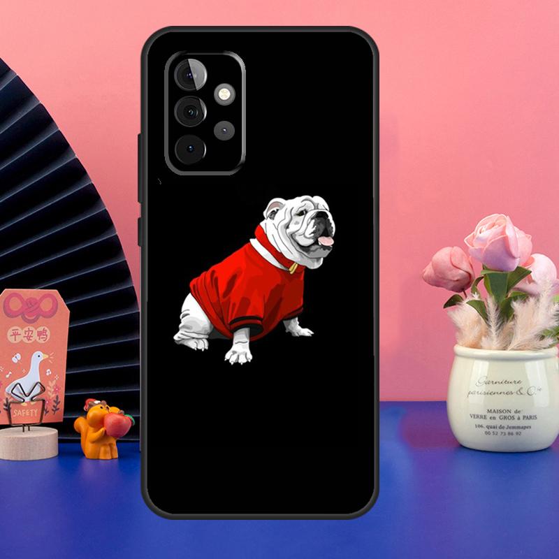 Carcasă de telefon cu desen de buldog francez pentru Samsung Galaxy A22 A32 A12 A42 A52 A72 A52S A02S A03S A21S A51 A71 A50 A70