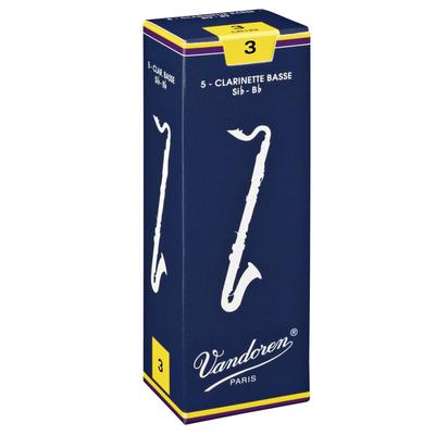 Vandoren Traditional 2 Reed for Bass Clarinet Hardness (Vandoren)