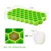 37 Grids Ice Cube Tray Honeycomb Ice Cube Molds Silicone Ice Molds for Juice Whiskey Cocktail Ice Maker Convenient Clean Ice Mold