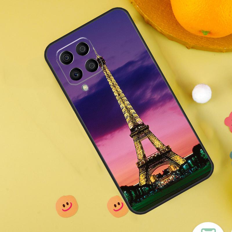 France Paris Eiffel Tower Case For Samsung Galaxy M35 M33 M21 M31 M16 M36 M56 M53 M13 M12 M32 M52 M15 M55 M14 M34 M54