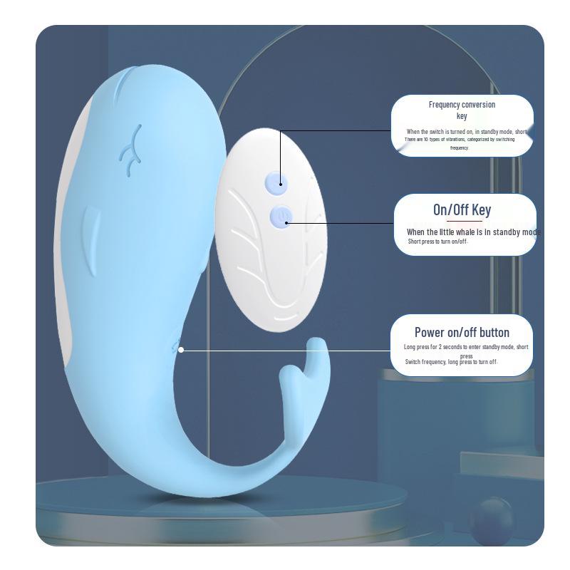 Long Love Little Whale Wearable Vibrator with App Remote Control - Adult Toy for Girls