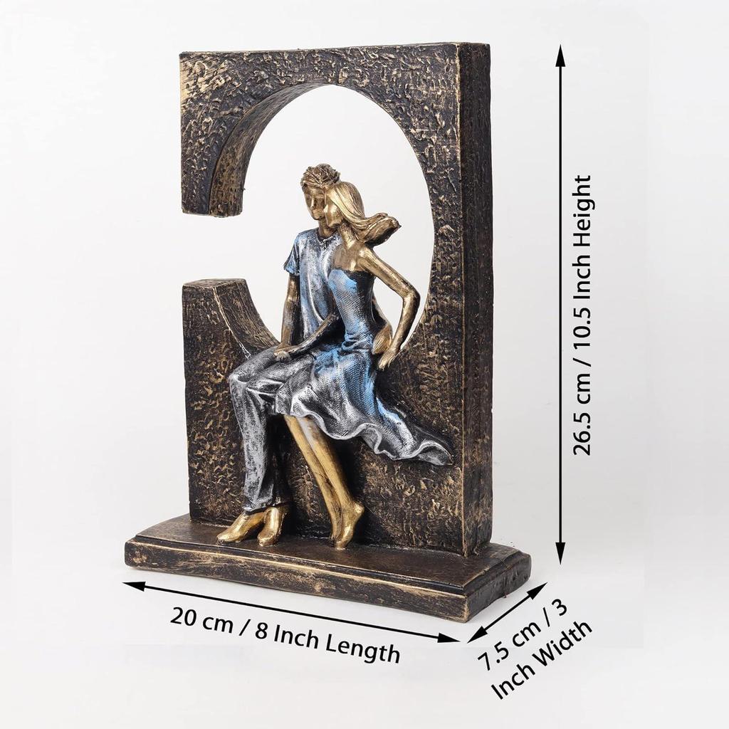 Love Couple Sitting Statue Showpiece for Valentine Day,Birthday,Living Room Decoration and Gifting Purpose