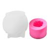 2 st Blommig Silikonform Roskulform för Ljus Enkel att lossa för DIY Ljus Tvål Gipsdekoration Tårta Fondant Dekoration