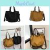 Japanese Vintage Large Capacity Canvas Tote Bag For Stylish Commuters And Students