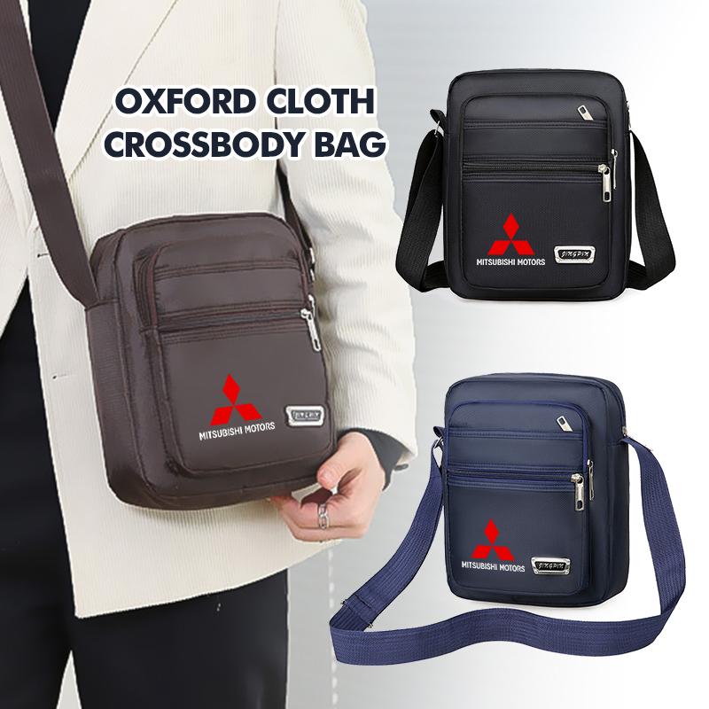 Kycp1 For Mitsubishi Car Logo Men's Chest Bag Shoulder Wallet Multi-Use Crossbody Bag Travel Bag Outlander Lancer Eclipse Mirage