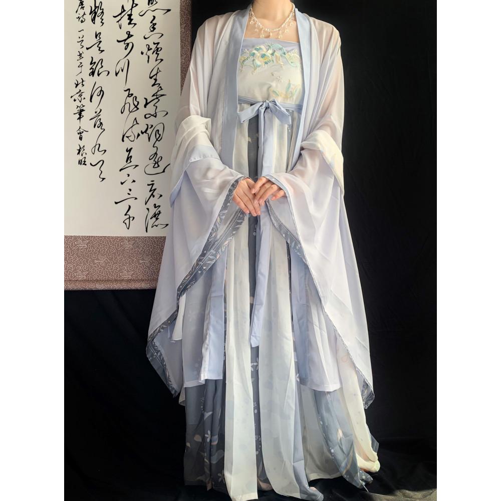 Chinese Tang Dynasty Style Hanfu Women's Suit