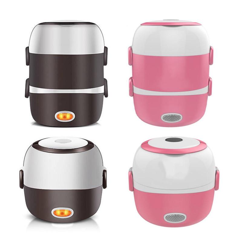 200W Portable Steaming And Cooking Hot Rice Equipment Multi Functional Electric Lunch Box Workers Heating Insulated Boxes