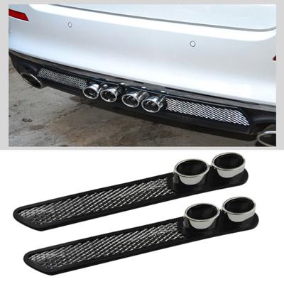 1 par Universal Car Auto Styling falso decorativo rejilla de ventilación tubo silenciador de escape