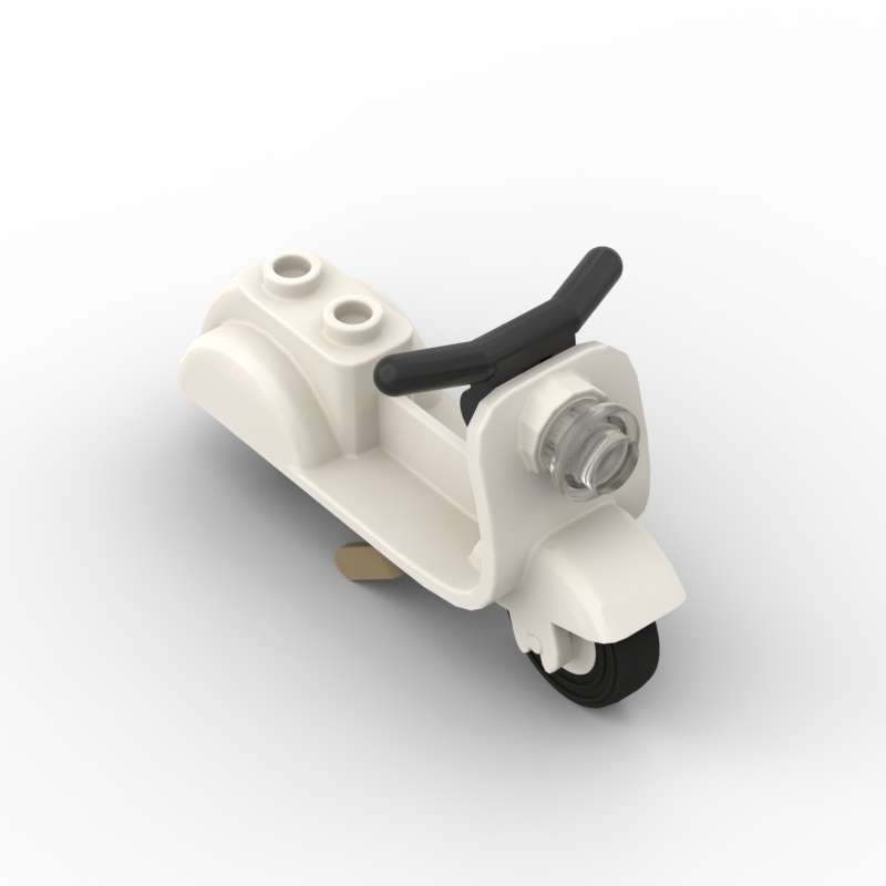 Non-Toxic Moc 1Pcs 15396 Scooter Vehicle Building Block 15396C02 Motorcycle With Handlebars Part Brick Particle Toy Children Birthday Gift