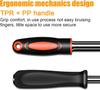46-Pieces 1/4 Inch Drive Socket Ratchet Wrench Set Metric Bit Socket Extension Bar Hand Tools Case Pack Auto Repair Garden Use