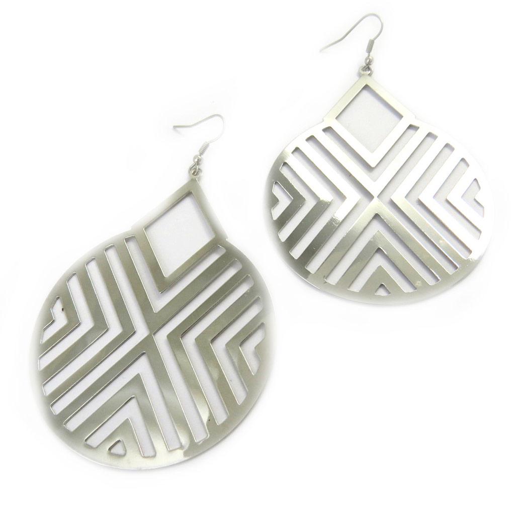 Les Trésors De Lily [L7640] - Boucles 'Chorégraphie' argenté